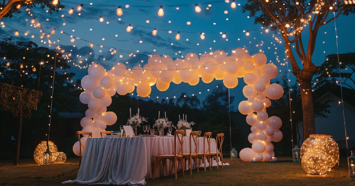 Corporate party with dynamic light effects